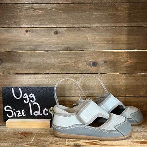 Little Kids Childrens UGG Delta‎ Gray Closed Toe Comfort Shoes Sandals Size 12 C
